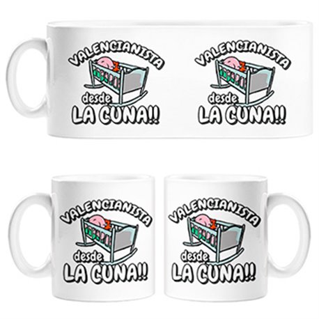 Tazas Valencianista desde la cuna Valencia fútbol