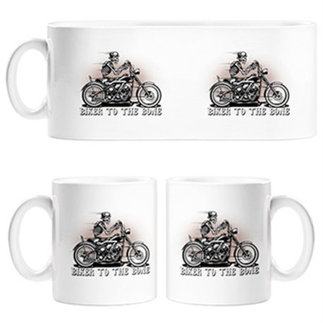 Taza para moteros Biker To The Bone