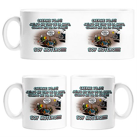 Taza yo me tiro de la moto cuando me da la gana soy motero