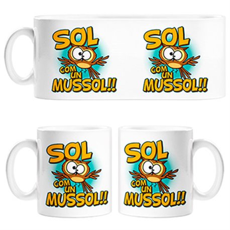 Taza Sol com un mussol