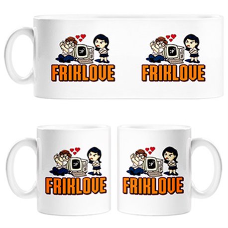 Taza Friklove regalo amor frikis