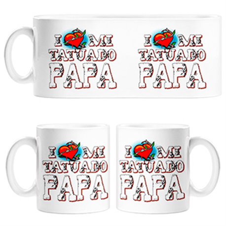 Taza I Love mi tatuado papá