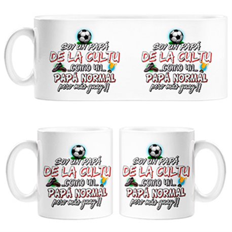 Taza soy un papá De La Cultu como un papá normal pero más guay