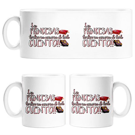 Taza Las princesas también nos cansamos de tanto cuento