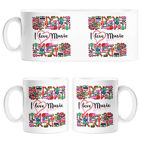 Taza I Love Music