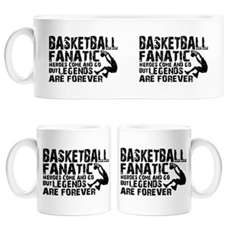 Taza Basketball Fanatic Legends Are Forever