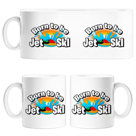 Taza Born To Be Jet Ski dibujo