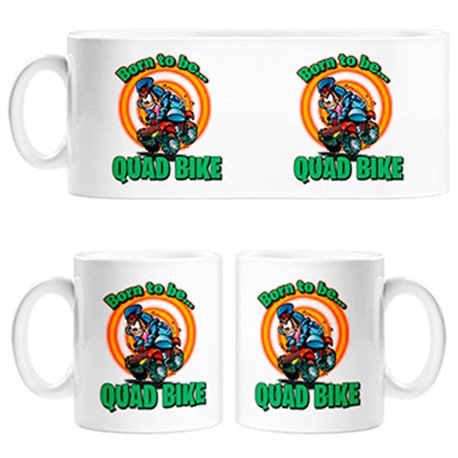 Taza Born To Be Quad Bike