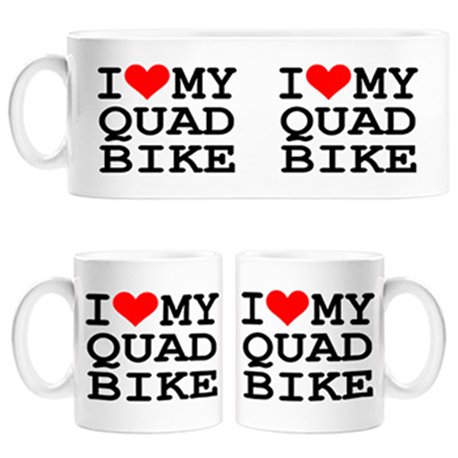 Taza I Love My Quad Bike