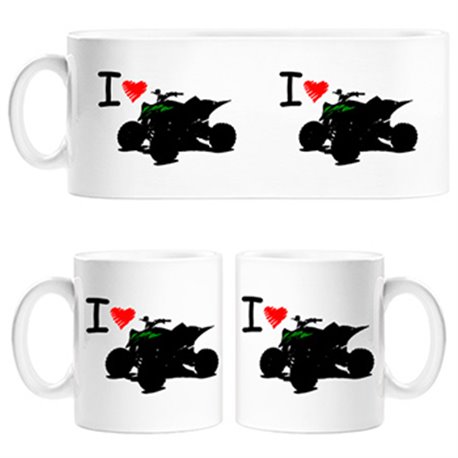 Taza I Love My Quad
