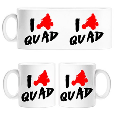 Taza I Love Quad silueta