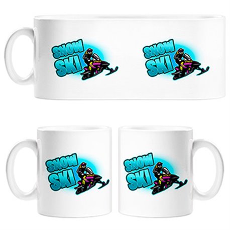 Taza Moto Snow Ski