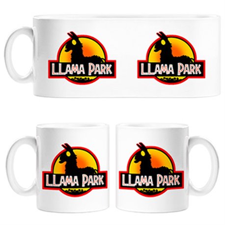 Taza Llama Park silueta
