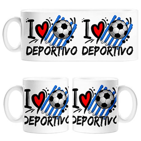 Taza I Love Depor fútbol