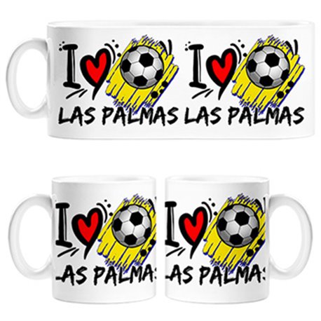 Taza I Love Las Palmas fútbol