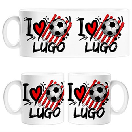 Taza I Love Lugo fútbol