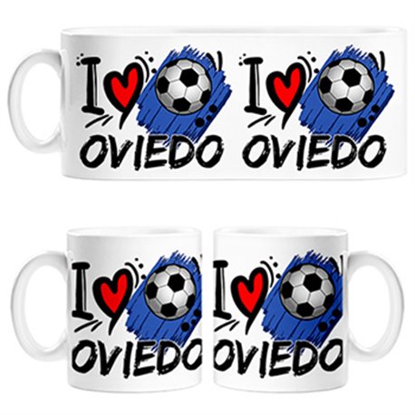 Taza I Love Oviedo fútbol