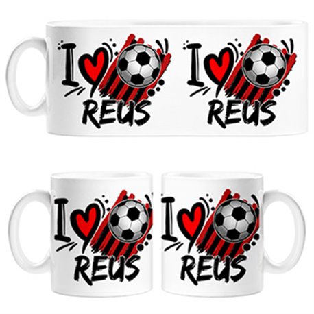 Taza I Love Reus fútbol