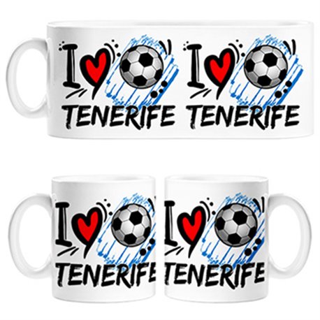 Taza I Love Tenerife fútbol