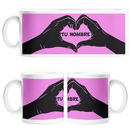 Taza San Valentín para ella personalizable con nombre
