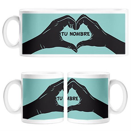 Taza San Valentín para él personalizable con nombre