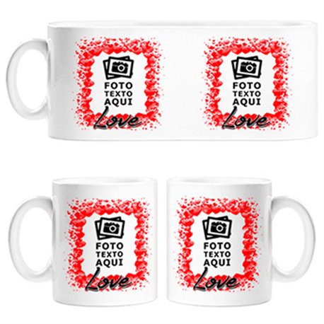 Taza personalizada con foto Love