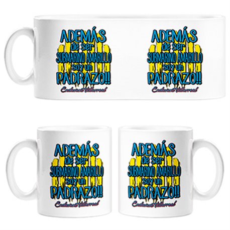 Taza además de ser Submarino Amarillo soy un padrazo Villarreal fútbol