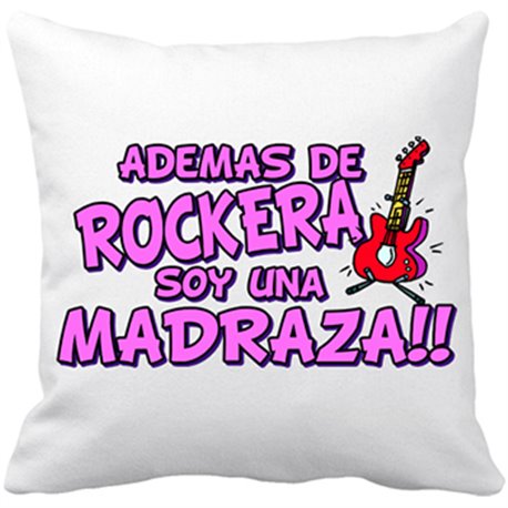 Cojín con relleno además de rockera soy una madraza regalo original