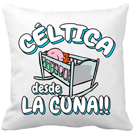 Cojín con relleno Céltica desde la cuna Celta Vigo fútbol