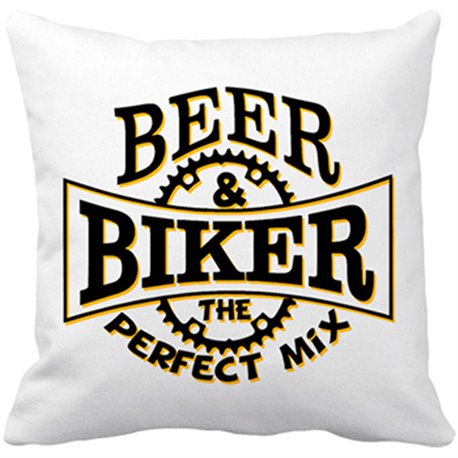Cojín con relleno Beer Biker