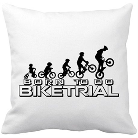 Cojín con relleno Born To Do Biketrial