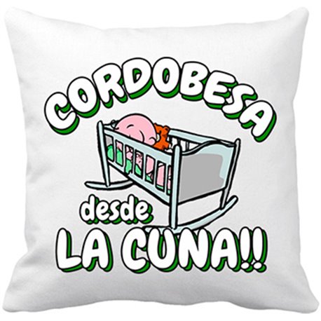 Cojín con relleno Cordobesa desde la cuna Córdoba fútbol