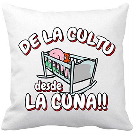 Cojín con relleno De la cultu desde la cuna Cultural Leonesa fútbol