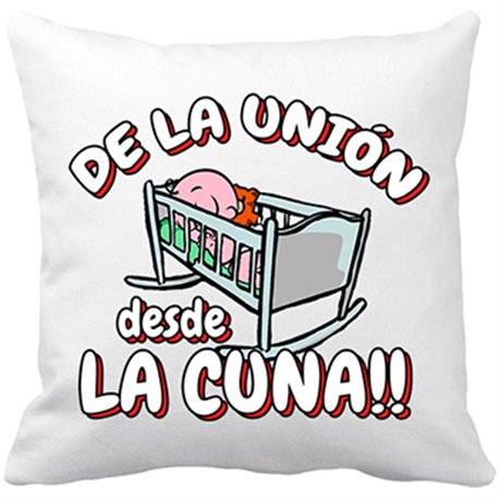 Cojín con relleno De la Unión Almería desde la cuna fútbol