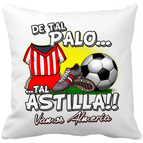 Cojín con relleno De tal palo tal astilla Almería fútbol