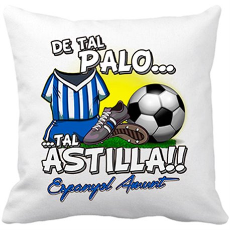 Cojín con relleno De tal palo tal astilla Espanyol fútbol
