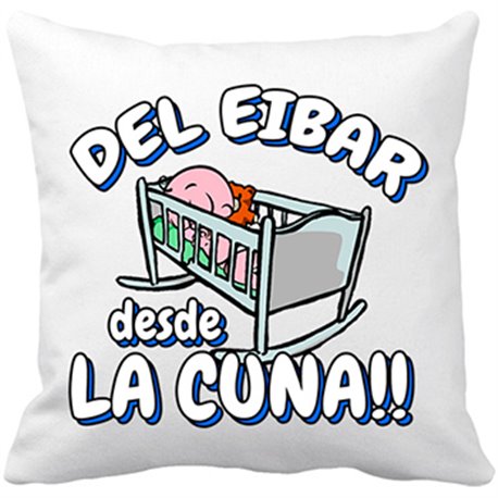 Cojín con relleno del Eibar desde la cuna fútbol