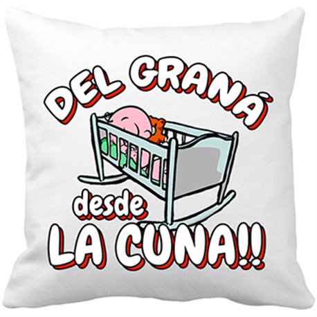 Cojín con relleno del Graná desde la cuna Granada fútbol