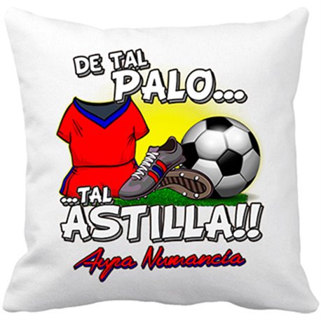 Cojín con relleno De tal palo tal astilla Numancia fútbol