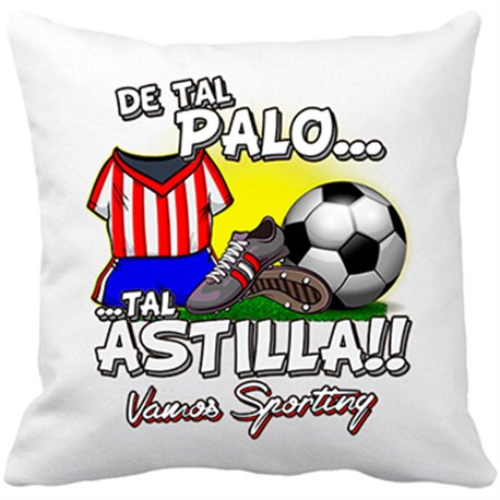 Cojín con relleno De tal palo tal astilla Sporting fútbol