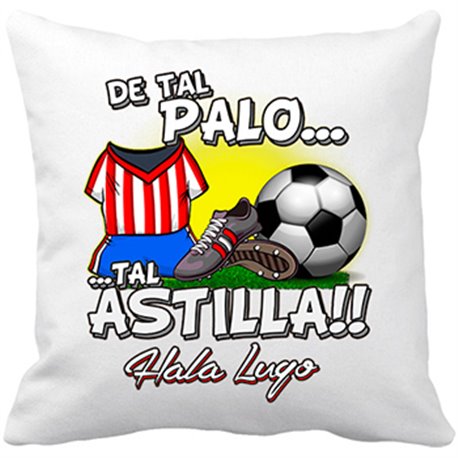 Cojín con relleno de tal palo tal astilla Lugo fútbol