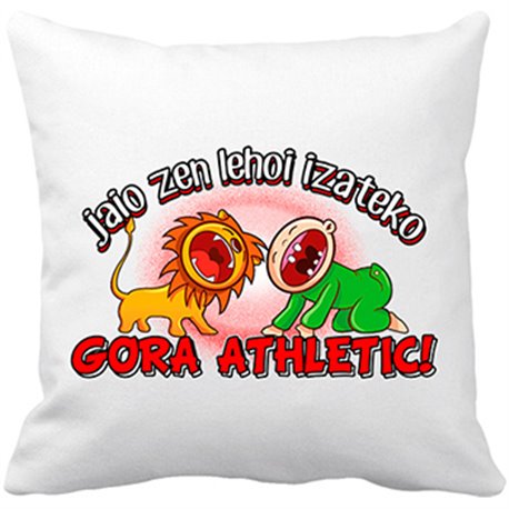 Cojín con relleno Gora Athletic niño y león