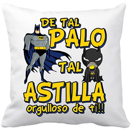 Cojín con relleno hombre murciélago de tal palo tal astilla