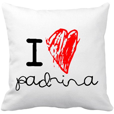 Cojín con relleno I Love padrina