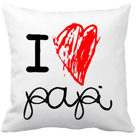Cojín con relleno I Love papi
