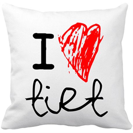 Cojín con relleno I Love tiet