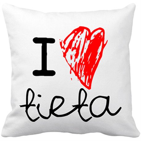 Cojín con relleno I Love tieta