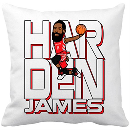 Cojín con relleno James Harden mate jugón de baloncesto