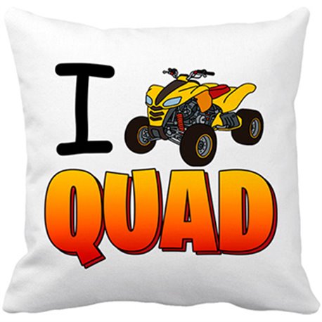 Cojín con relleno I Love Quad