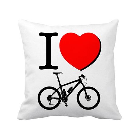 Cojín con relleno I Love bicicleta